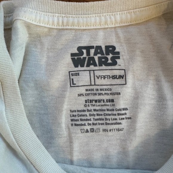 Star Wars White T-Shirt - Picture 2 of 2